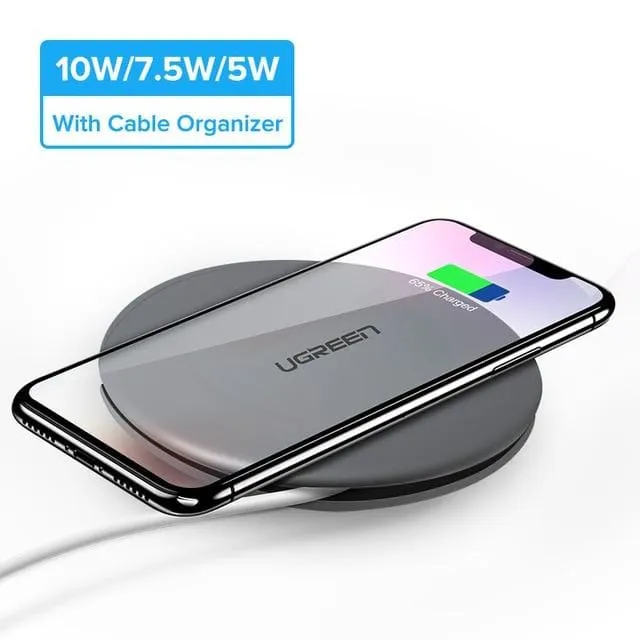 10W Qi Wireless Charger for iPhone X XS XR 8 Plus Samsung S8 S9 S10