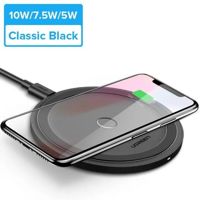 10W Qi Wireless Charger for iPhone X XS XR 8 Plus Samsung S8 S9 S10