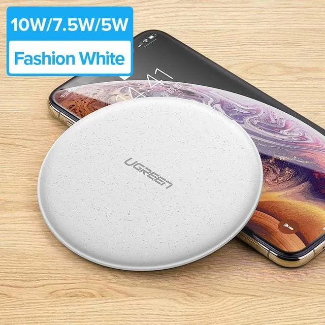 10W Qi Wireless Charger for iPhone X XS XR 8 Plus Samsung S8 S9 S10