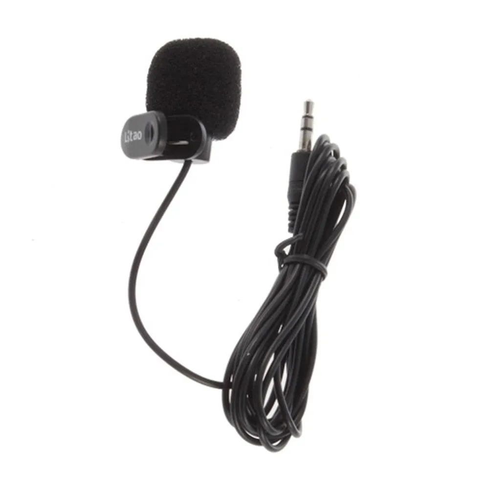 1Pcs 3.5mm Mini Studio Speech Microphone Hands Free Clip on  For Computer PC Laptop Hot Search