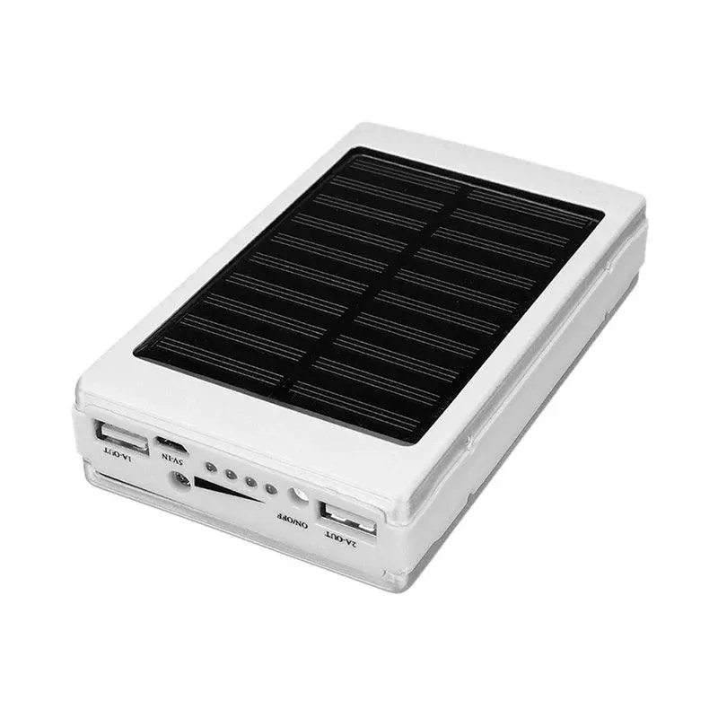 1set 5x18650 Powerbank Cover Power Bank 18650 Solar Power Bank Case DIY Box Dual USB Kit Phone Charger Flashlight