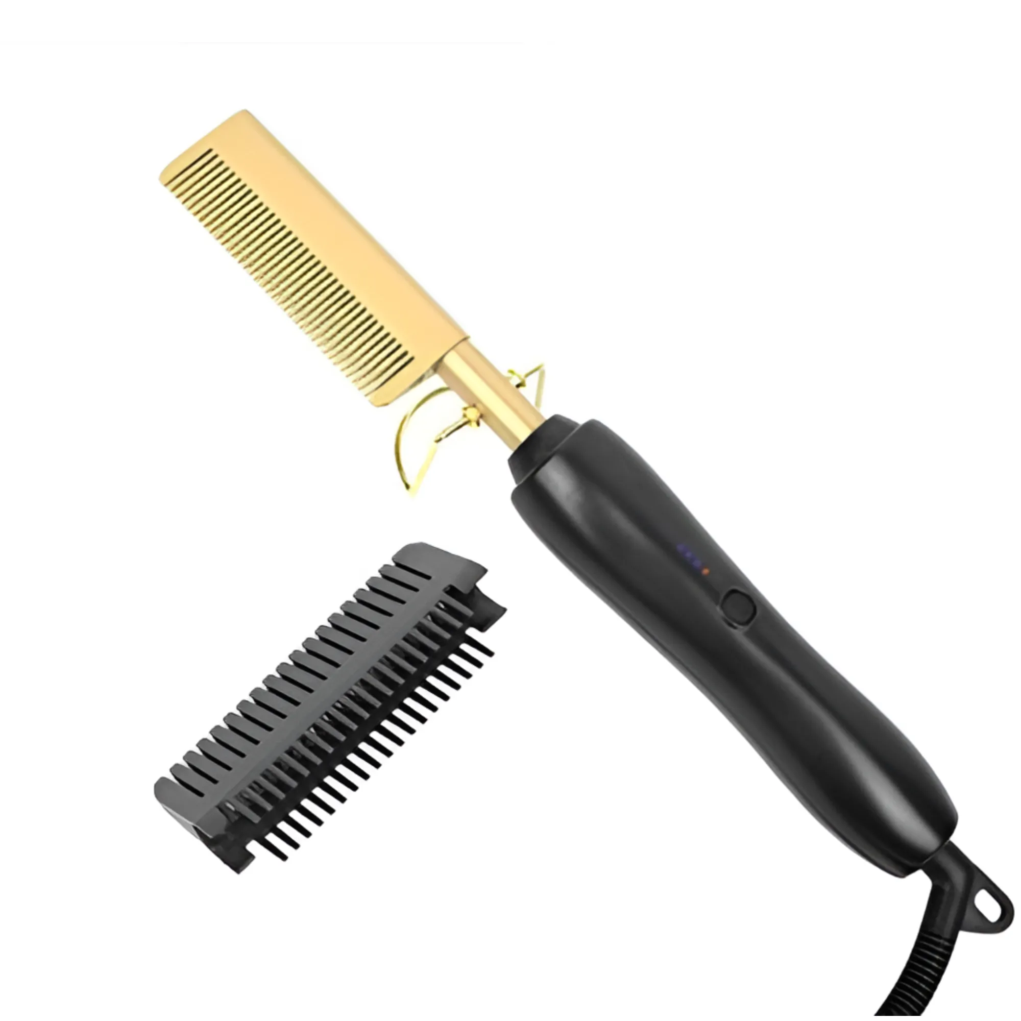 2 in 1 Electric Curling Iron And Hair Straightener Hot  Comb