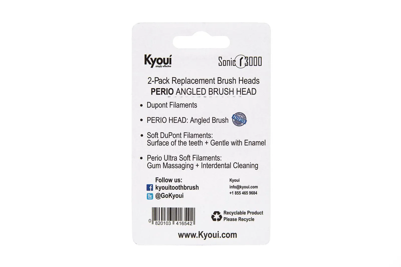 2-Pack Brush Heads Perio Cleaning