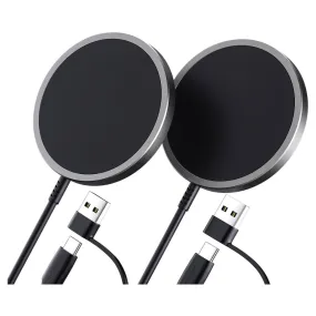 2-Pack Jsaux Magnetic Wireless Charger