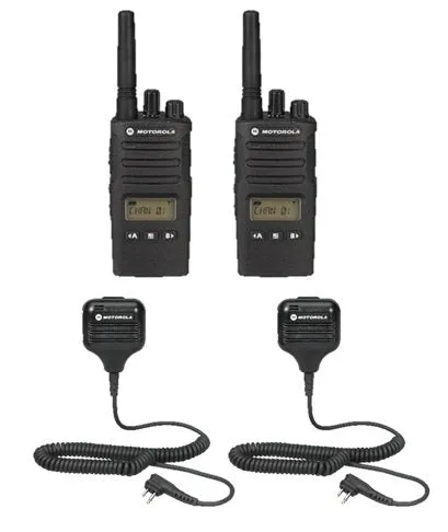 2 Pack Motorola RMU2080D Radios with Speaker Mics