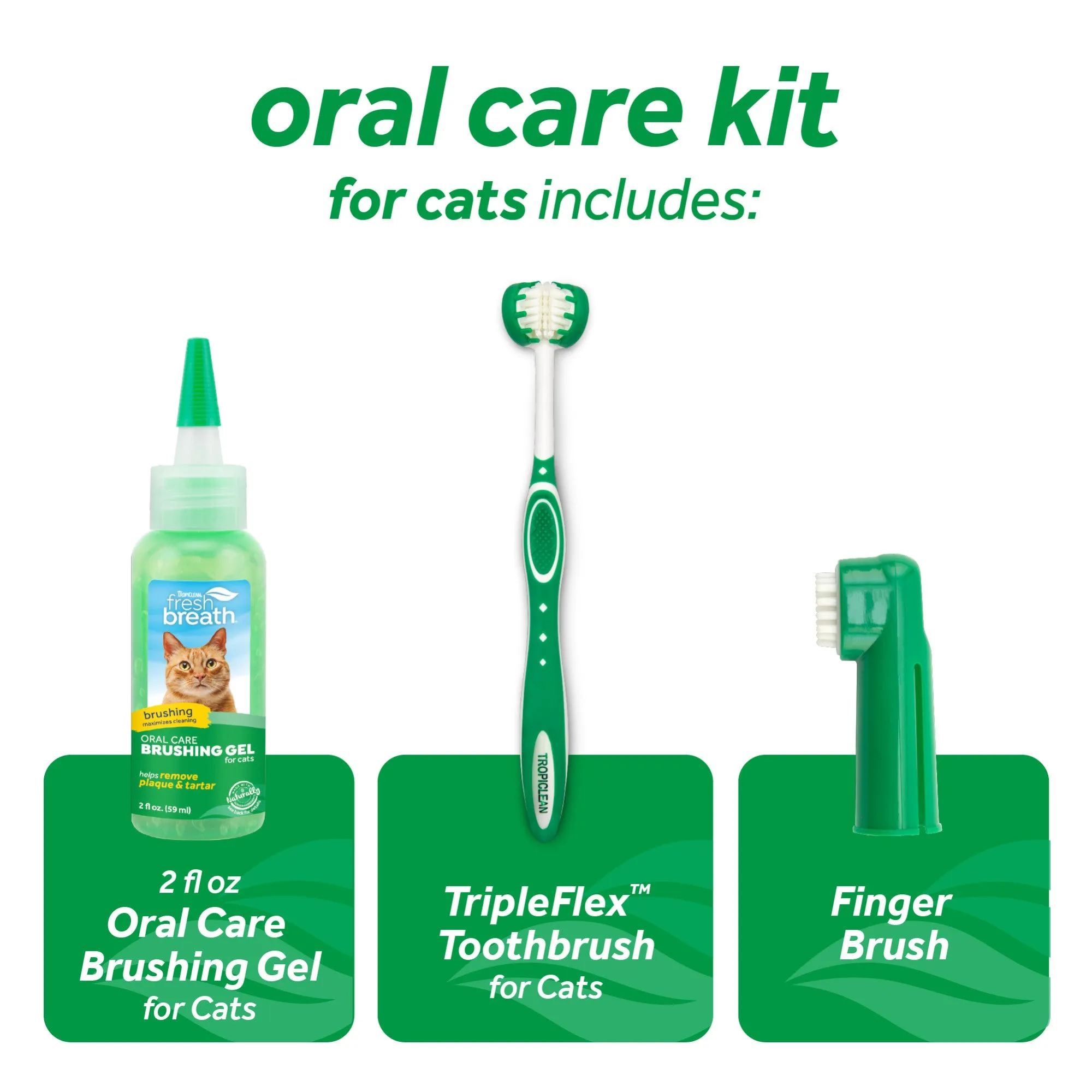 20% OFF: TropiClean Fresh Breath Oral Care Kit For Cats