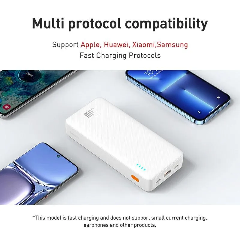 20,000mAh Baseus Power Bank - High-Speed Dual Input/Output Charging for Ultimate Portability