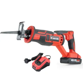 20V Cordless Reciprocating Saw, LED, 3 Blades - Baumr-AG