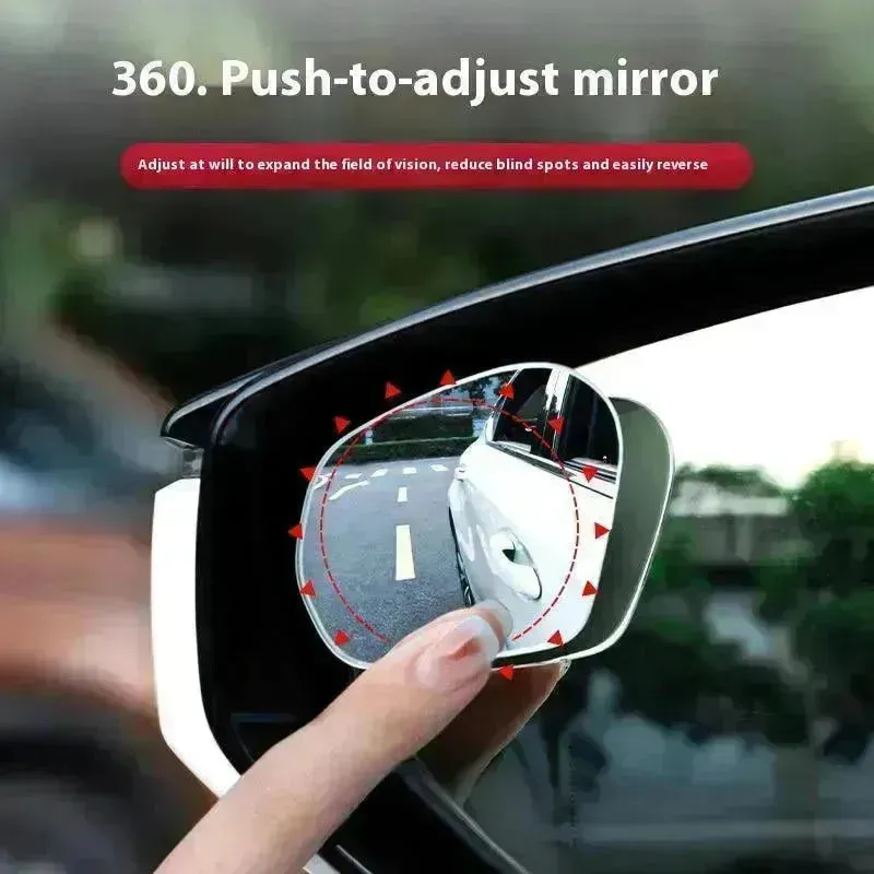 360 Degree High-definition Wide-angle Suction Cup Car Small Circular Rearview  Mirror