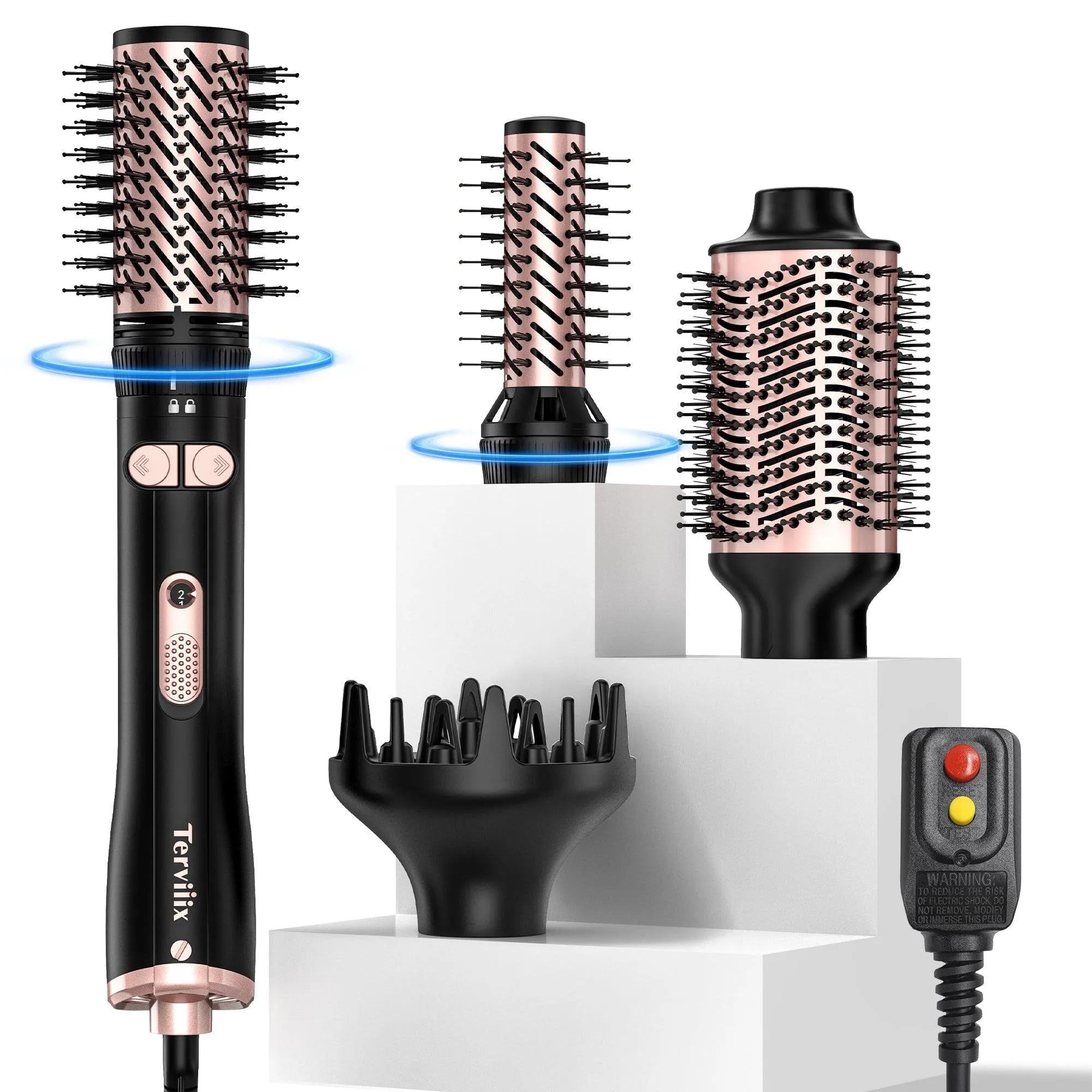 4-in-1 Hot Air Rotating Blow Dryer Brush Set