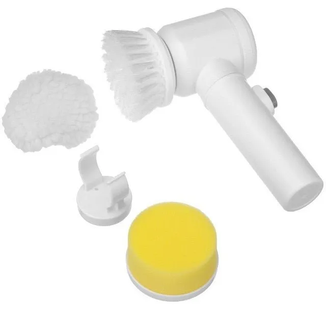 5-in-1 Electric Cleaning Brush - Electric Scrubber for Cleaning Kitchen, Window, Sink, Dish, Grout, Wall and Bathtub