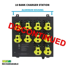 5560-CHGR10: Cap Lamp 10 Bank Charging Station