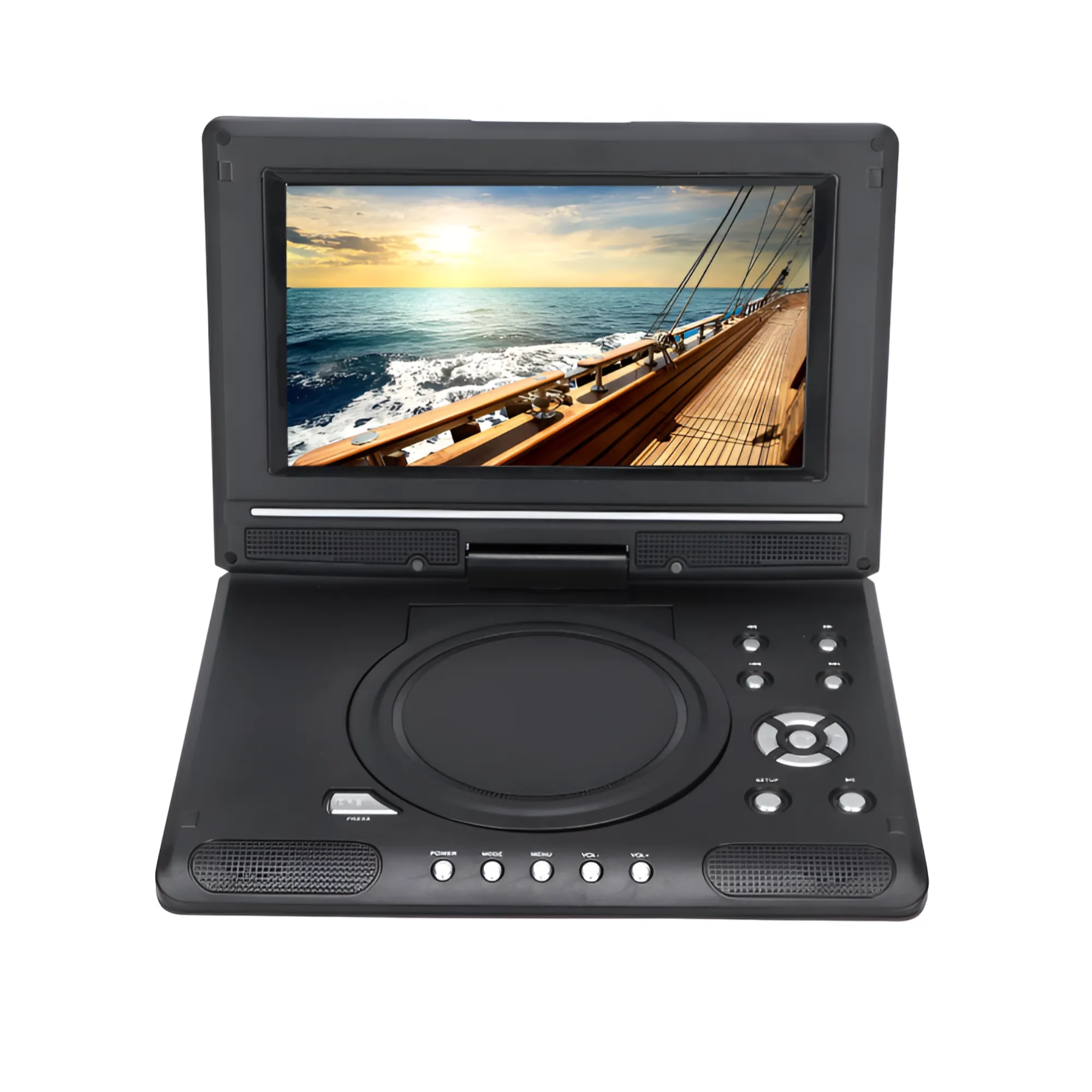 9.8 Inch Portable Rotatable HD DVD Player with LCD Wide Screen