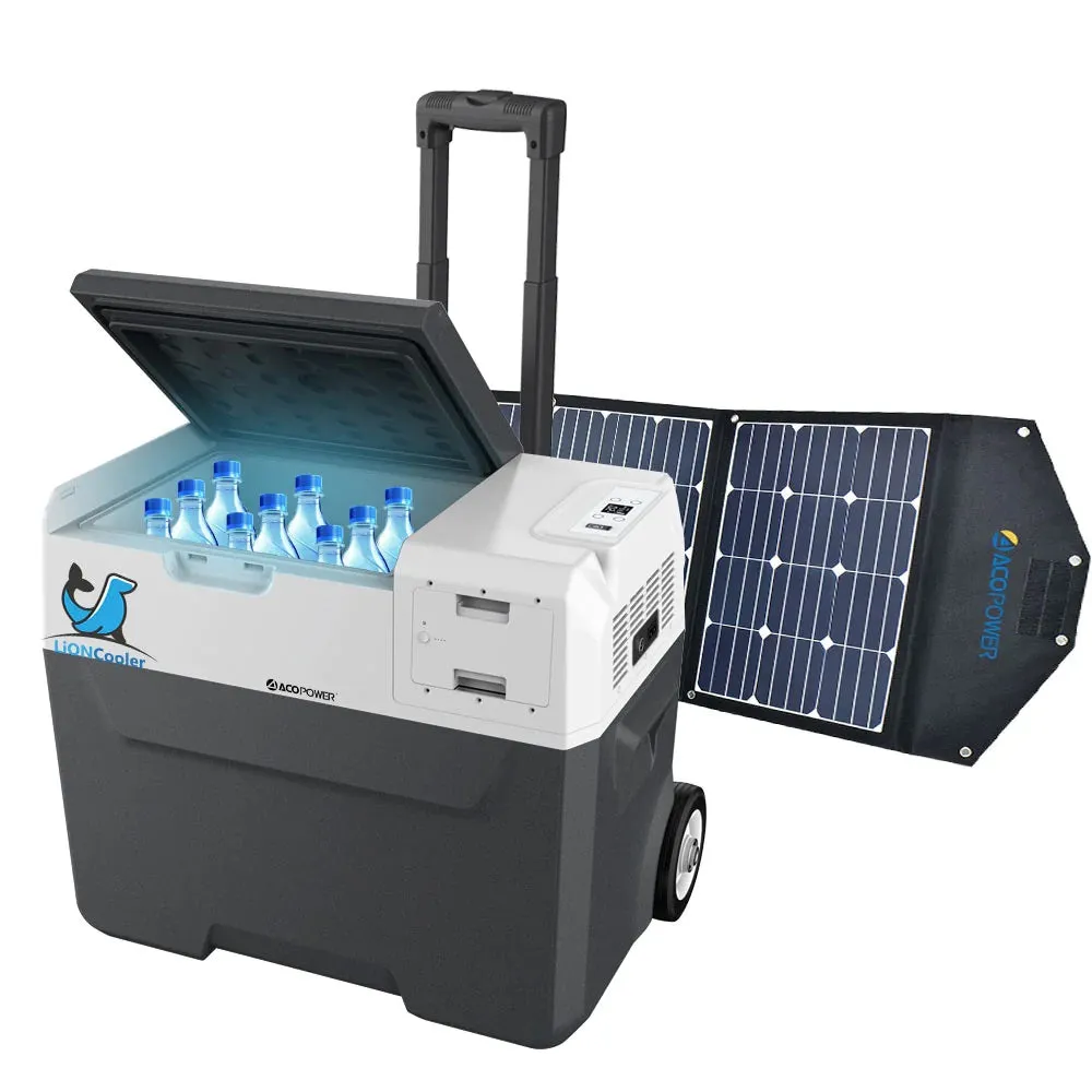 ACOPower LiONCooler X40A Portable Solar Fridge/Freezer   90W Solar Panel | 42 Quarts