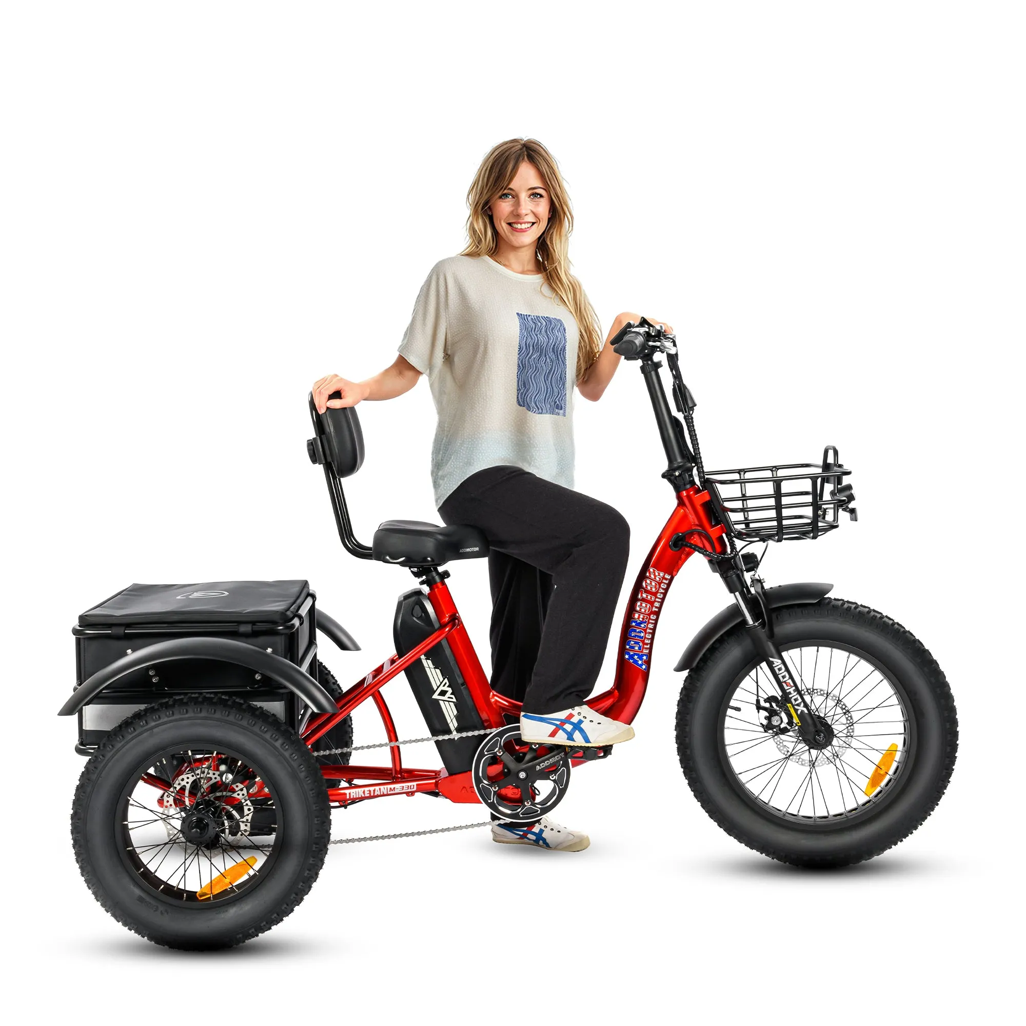 Addmotor 750W 48V Triketan II M-330 Mini Trike Fat Tire Step-Thru Electric Bike