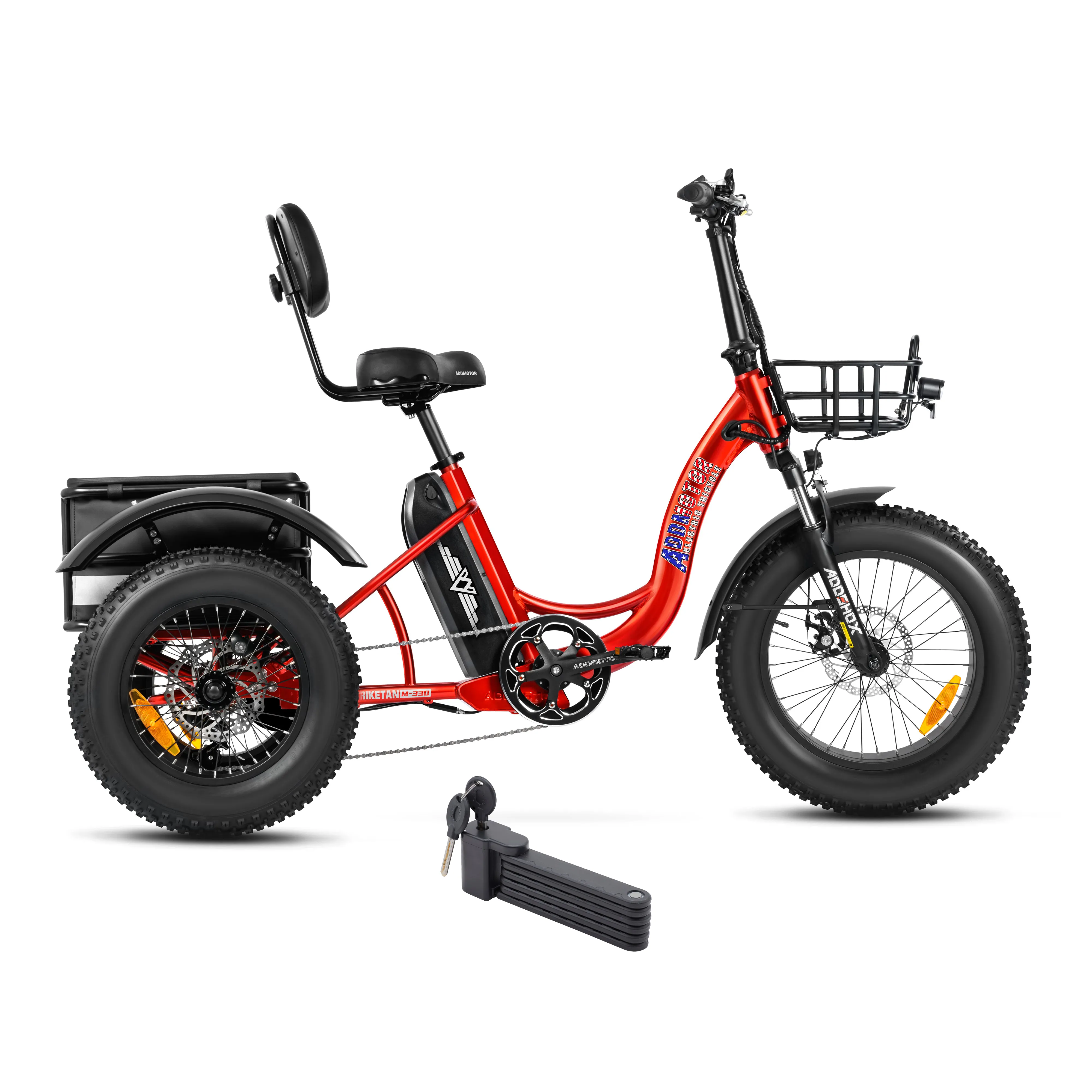 Addmotor 750W 48V Triketan II M-330 Mini Trike Fat Tire Step-Thru Electric Bike