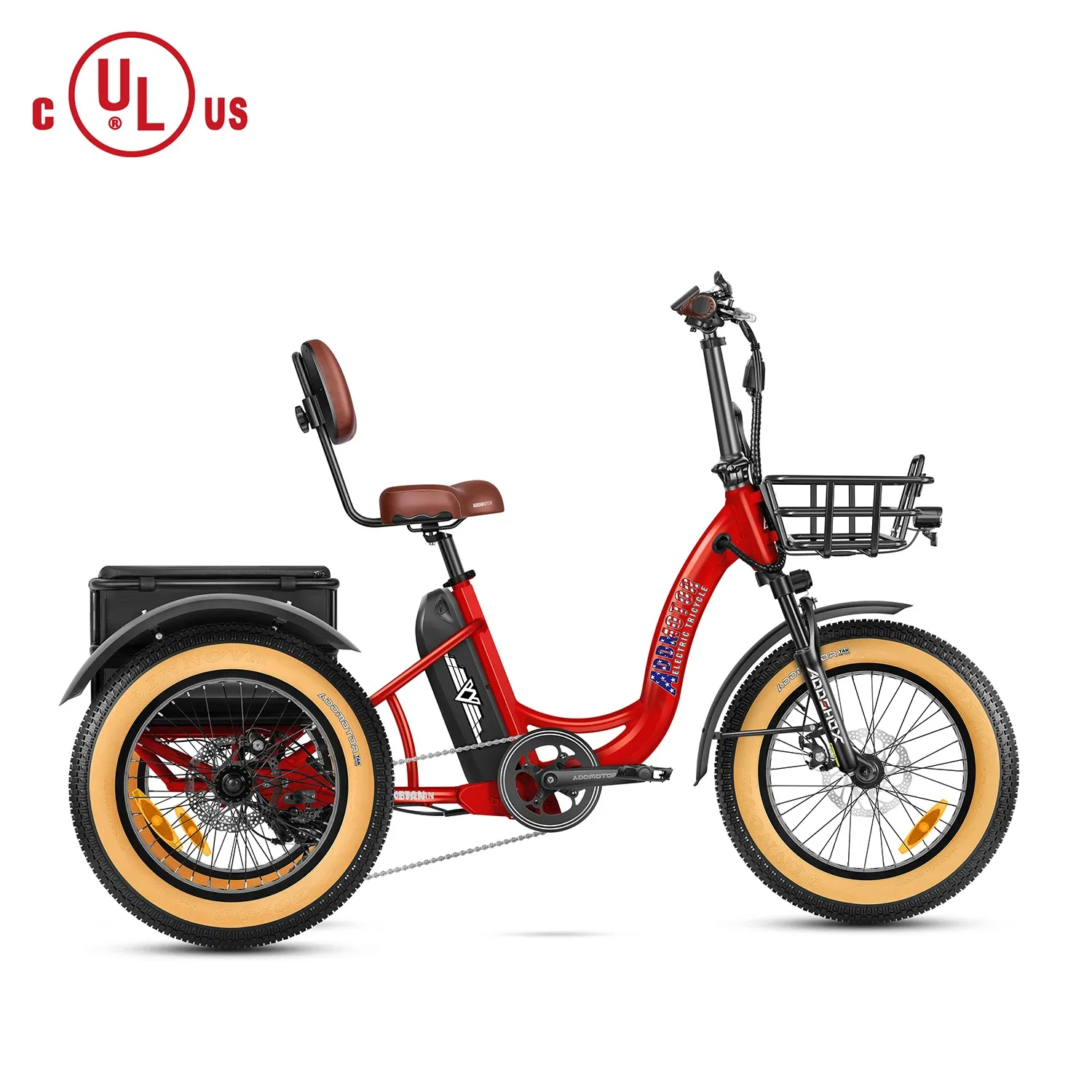 Addmotor 750W 48V Triketan II M-330 Trike Electric Bike