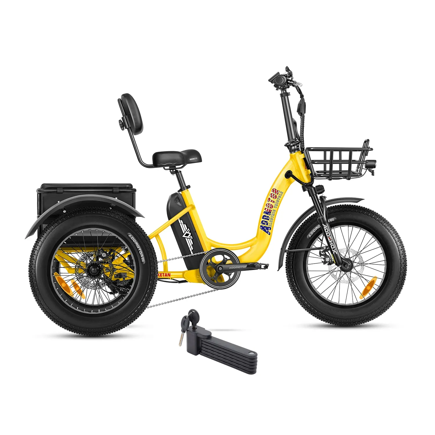 Addmotor 750W 48V Triketan II M-330 Trike Electric Bike