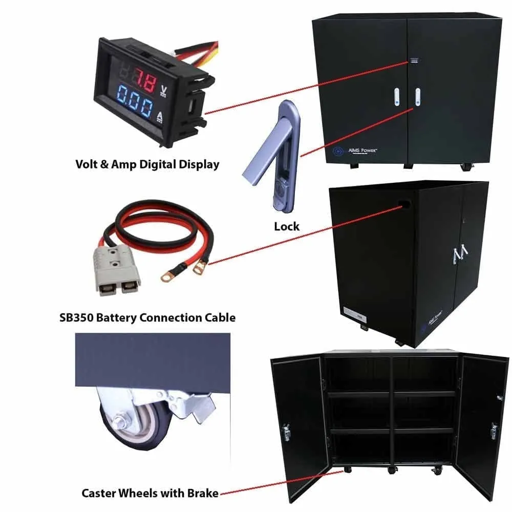 AIMS Power 48VDC Off-Grid Solar Kit | 3960 Watt Solar   8000 Watt Pure Sine Inverter Charger