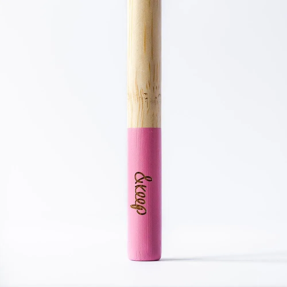 &Keep Bamboo Toothbrush - Pink