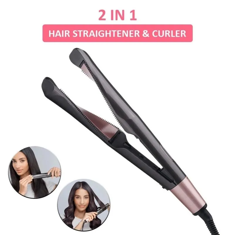 Angel Decoration Spiral Twisted Hair Straightener, Automatic Curling Iron, Wave Electric Heating Hairdressing Temperature Control Splint