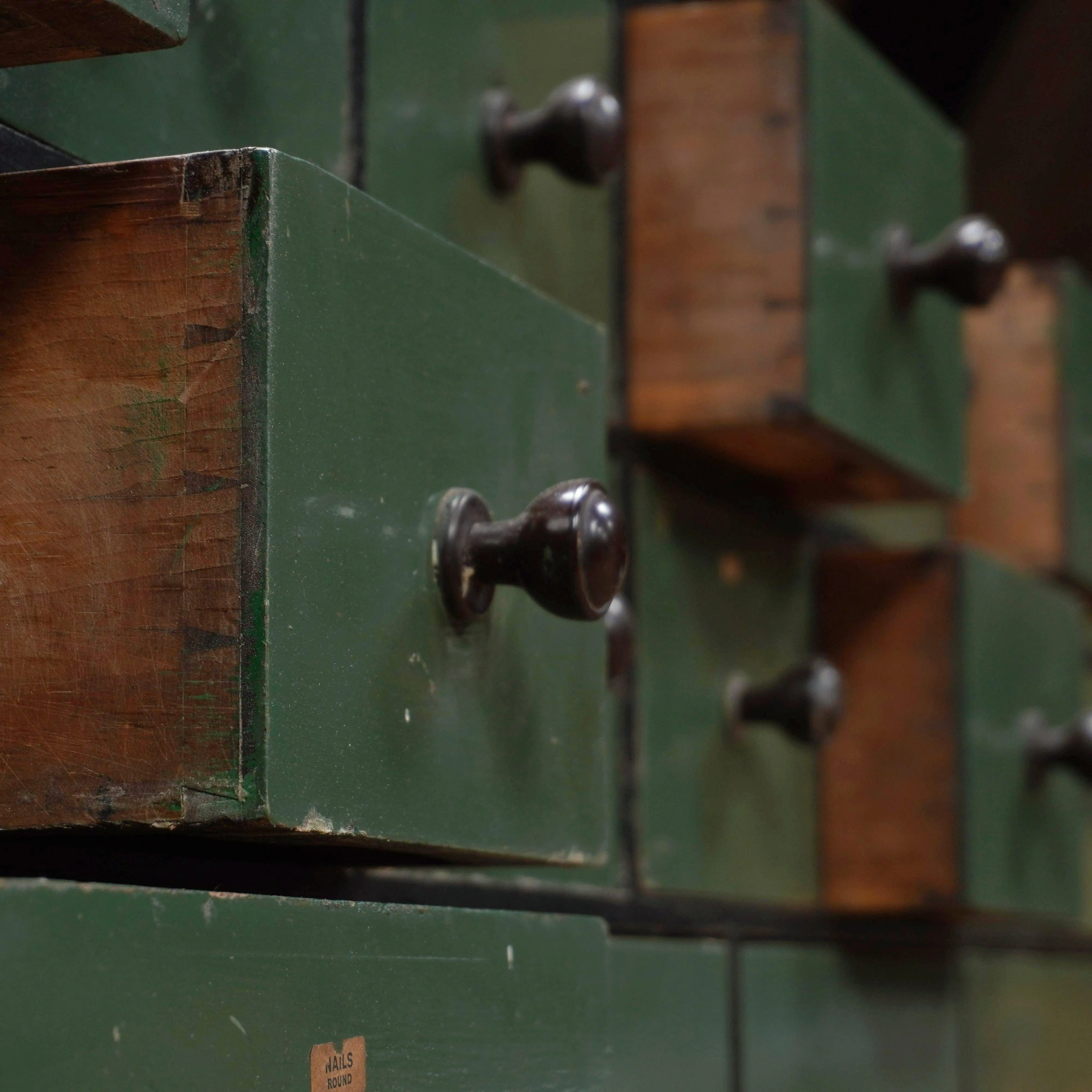 Antique Bank of Drawers