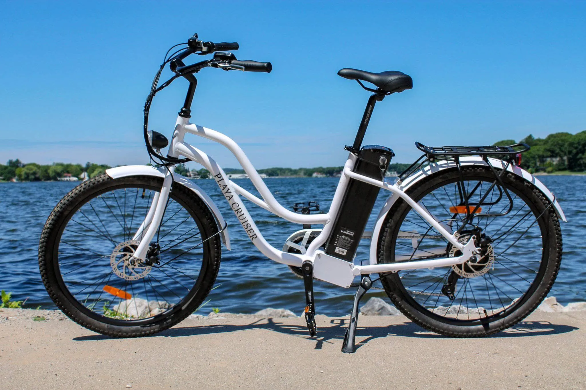 Anywhere Bikes Playa Cruiser 36V 250w Step Through Beach Cruiser eBike