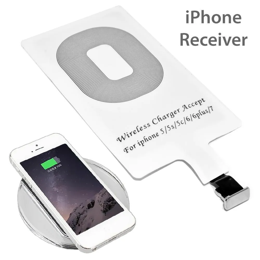 Apple iPhone 5/5S/5C/SE/6/6S/6Plus/6S Plus/7/7Plus Wireless Power Charger Charging Receiver Module Sticker WRIP002 by Modes