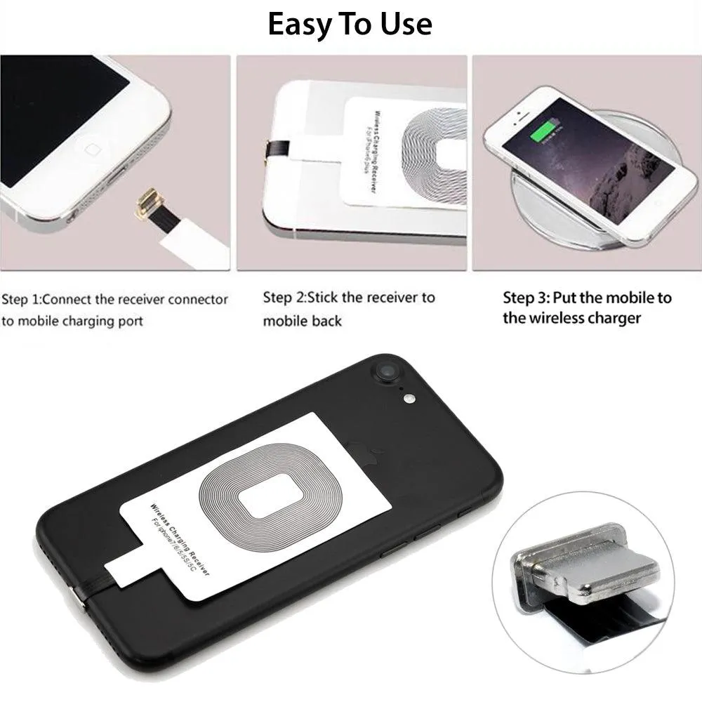 Apple iPhone 5/5S/5C/SE/6/6S/6Plus/6S Plus/7/7Plus Wireless Power Charger Charging Receiver Module Sticker WRIP002 by Modes