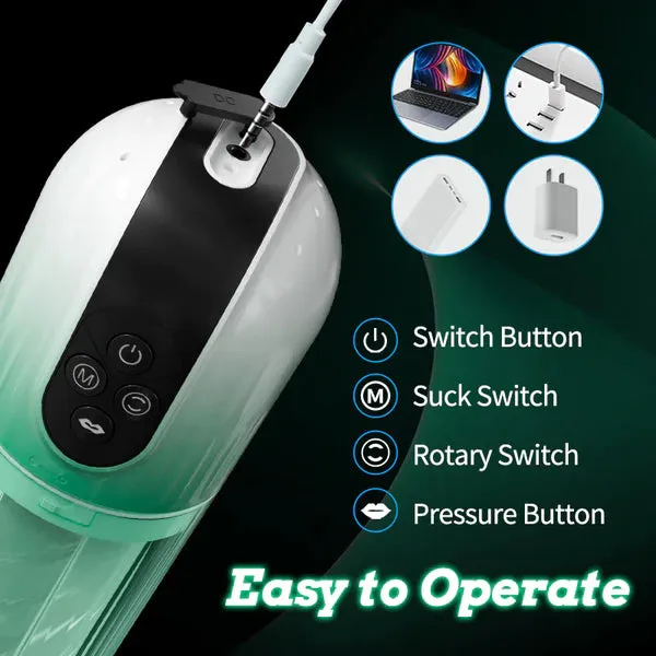 AquaFlicker - Enhanced Rotating Tongue Water Spa Automatic Male Masturbator