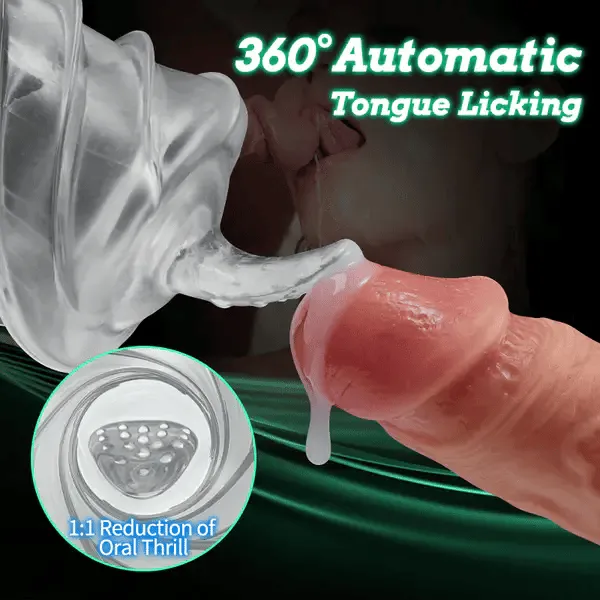 AquaFlicker - Enhanced Rotating Tongue Water Spa Automatic Male Masturbator