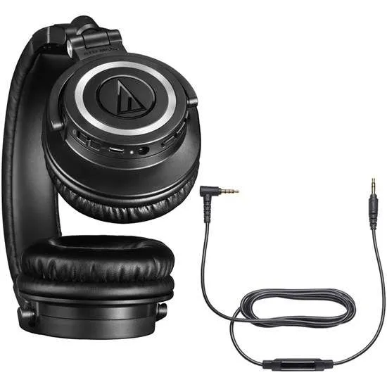 Audio Technica ATH M50xBT2 Wireless Over-Ear Headphones w/ Bluetooth (Black)