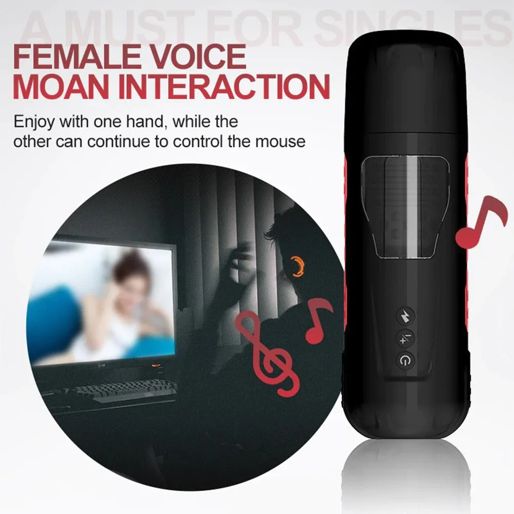 Automatic Male Masturbator - 7 Powerful Thrusting & Rotating Stroking Hands-Free Electric Onahole