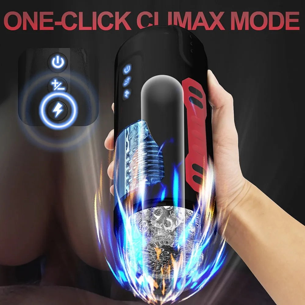 Automatic Male Masturbator - 7 Powerful Thrusting & Rotating Stroking Hands-Free Electric Onahole