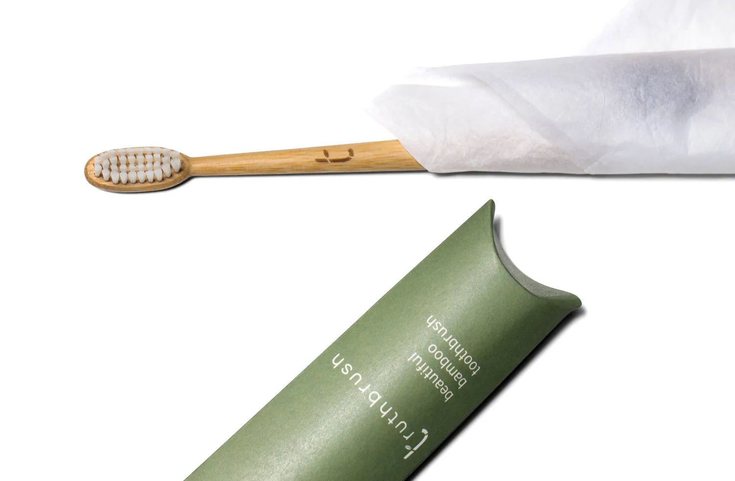 Bamboo Toothbrush, Medium Plant-Based Bristle, Olive Green, The Truthbrush