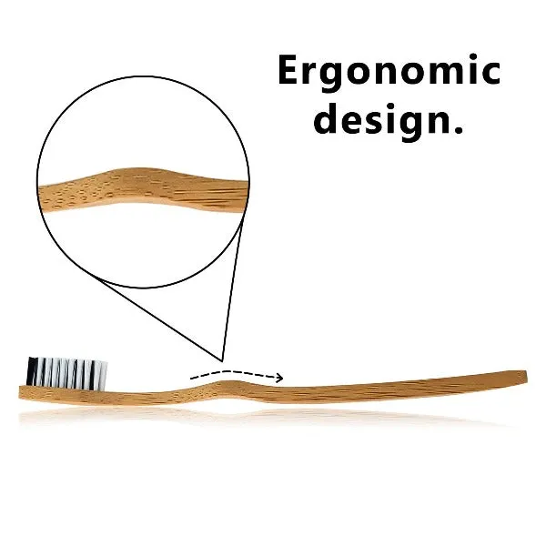 Bamboo toothbrushes - set of four