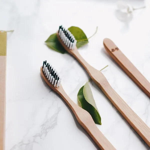 Bamboo toothbrushes - set of four