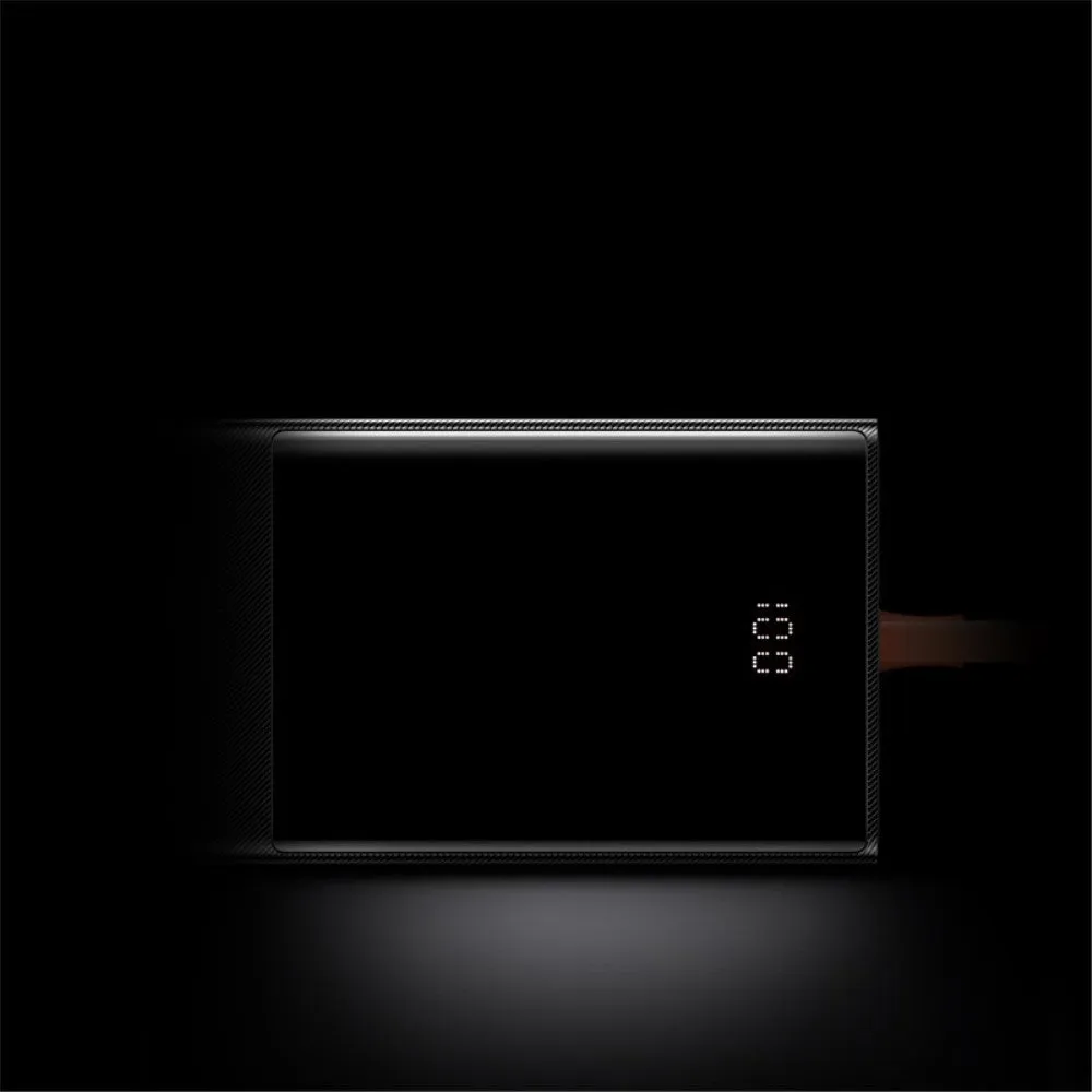 Baseus - (65W/PD) 20000mAh Charger USB C / Dual USB A Powerbank (PD 3.0   QC 3.0) with LED display - Black