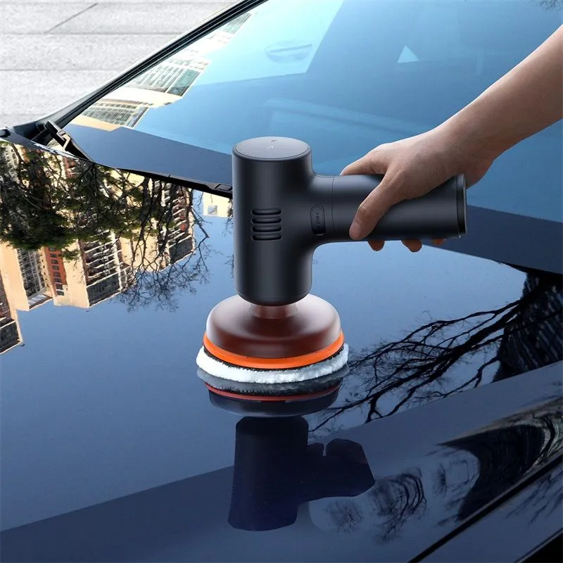 Baseus NEOPower Mini Car Waxer Lite Polishing Machine Cordless Adjust Speed Automotive Polisher - Black-CRLQ000001