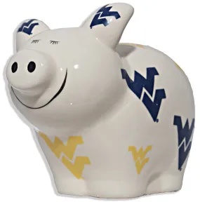 BAWU2 Piggy Bank Logo All Over West Virginia University