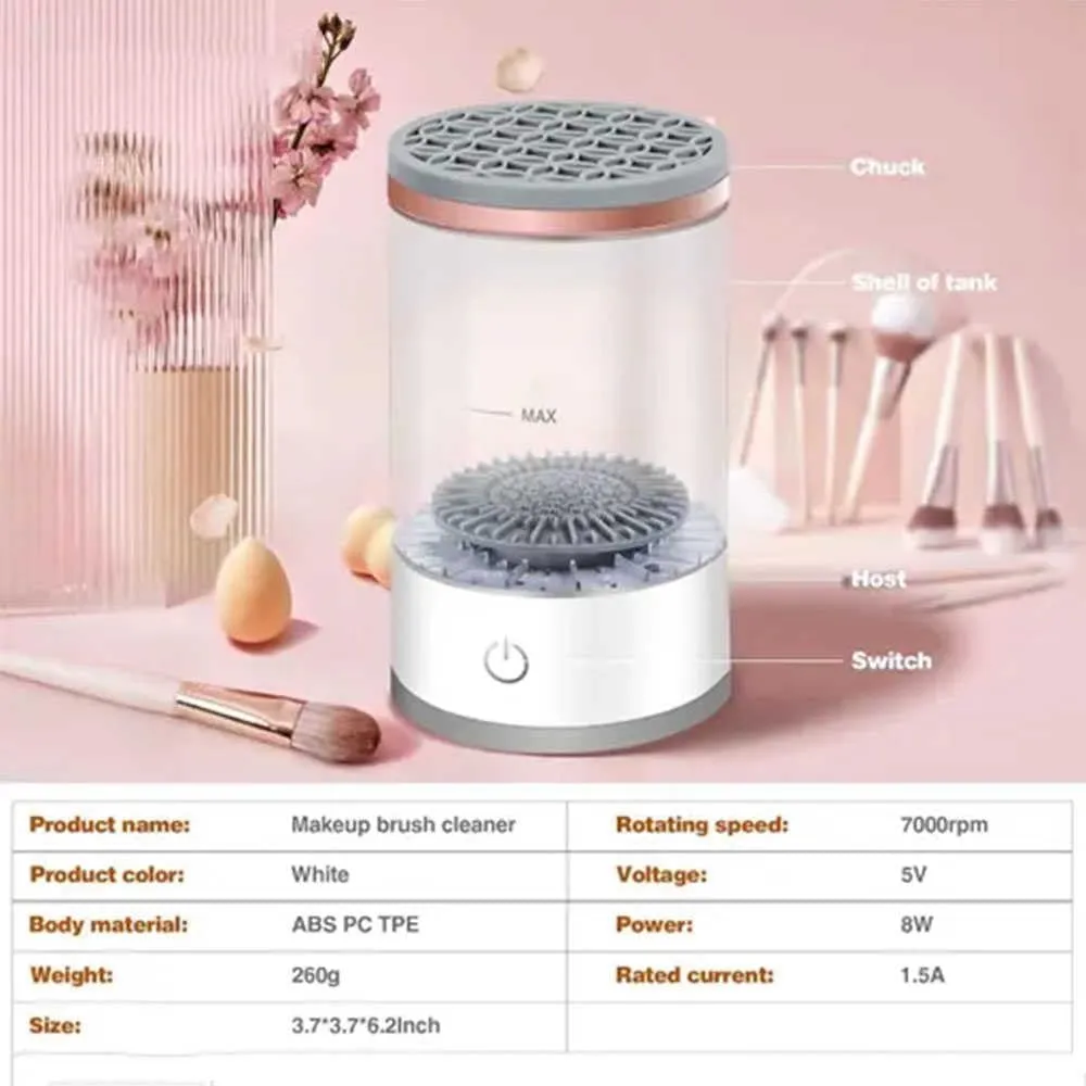 Beauty Cosmetic Brush Cleaner, The Cozy Luna Brush Cleaner, Beauty- Cosmetic Brush Cleaner, Cozy Luna Makeup Brush Cleaner, Electric Makeup Brush Cleaner For All Makeup Brush (1 PCS)