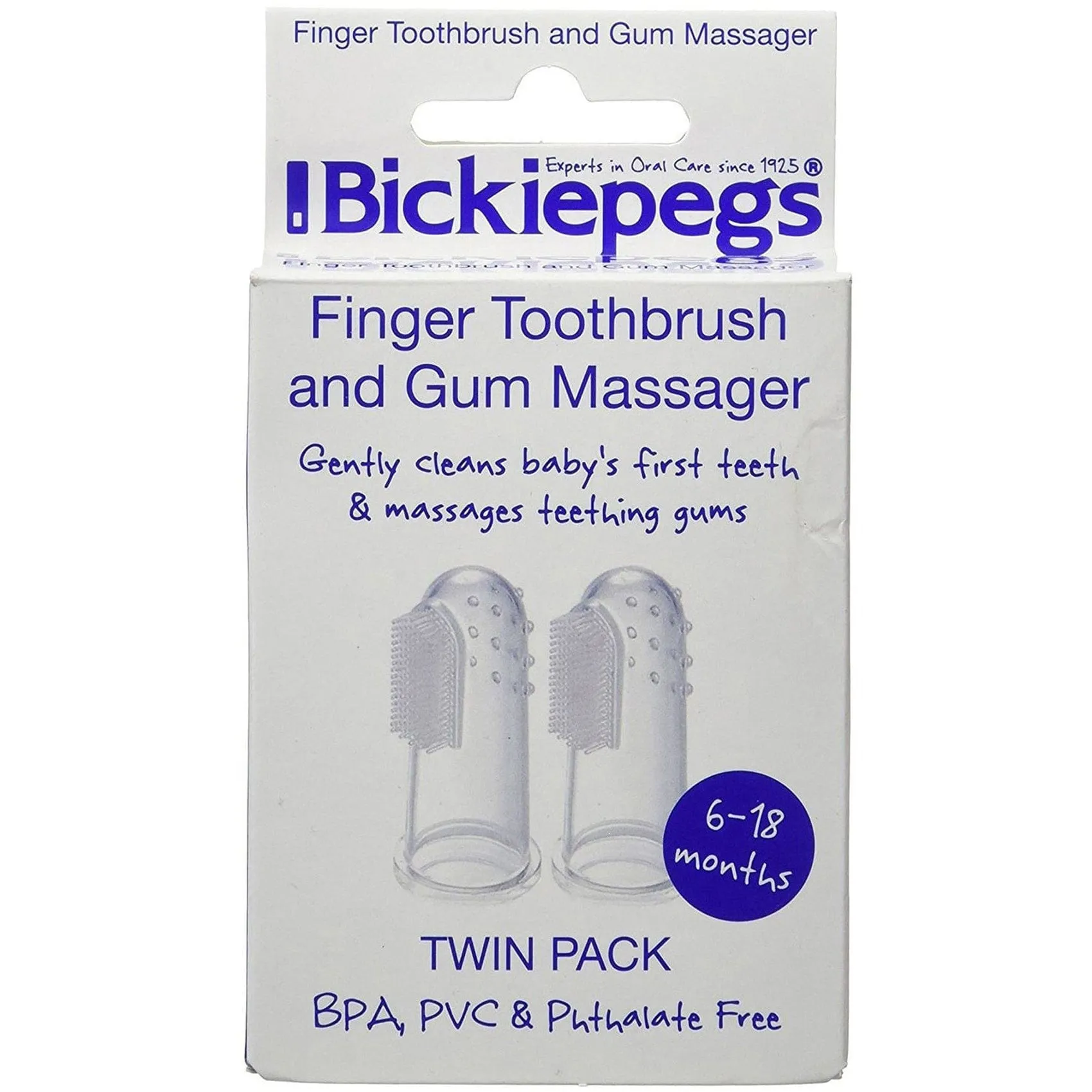 Bickiepegs Finger Toothbrush and Gum Massager