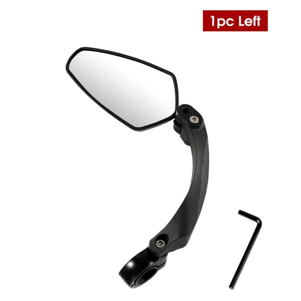 Bicycle Rear View Mirror 360 Degree Rotate for Bike MTB Bicycle Electrical Bike Wide-Range Adjustable Angles Mirror