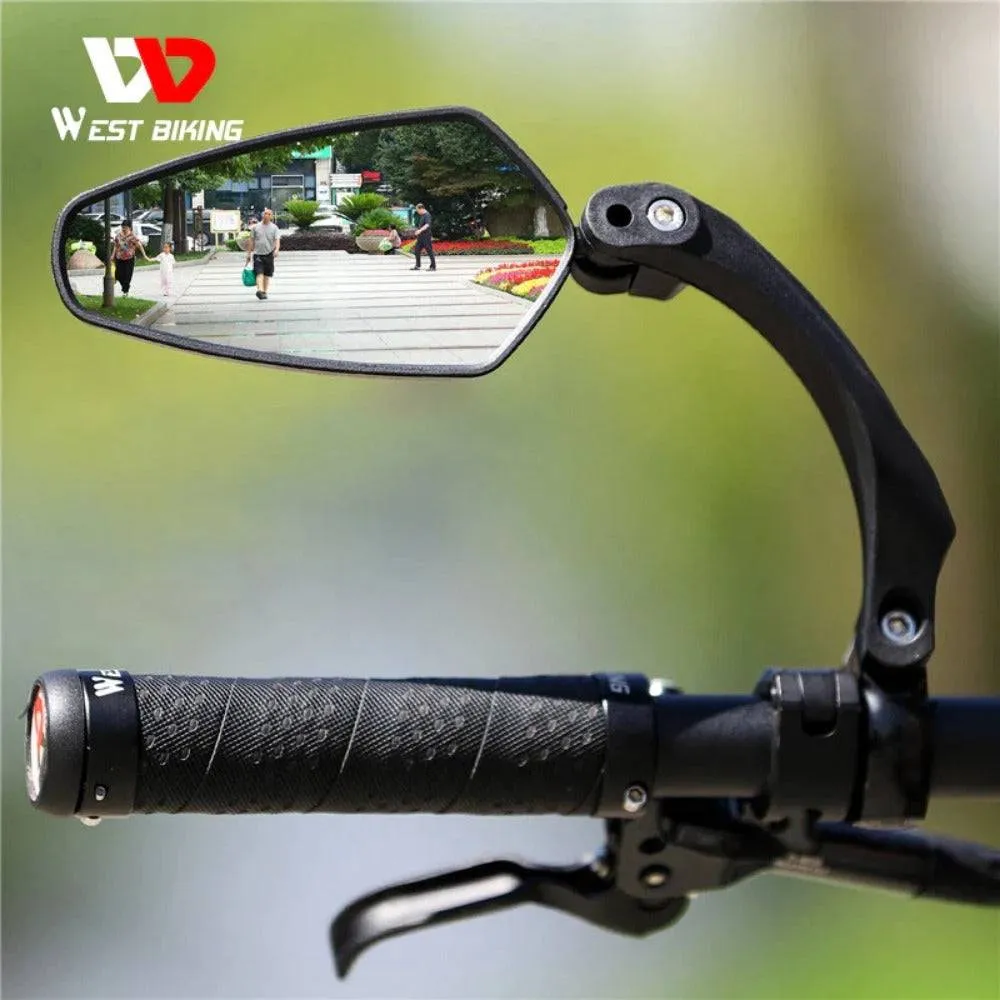 Bicycle Rear View Mirror 360 Degree Rotate for Bike MTB Bicycle Electrical Bike Wide-Range Adjustable Angles Mirror