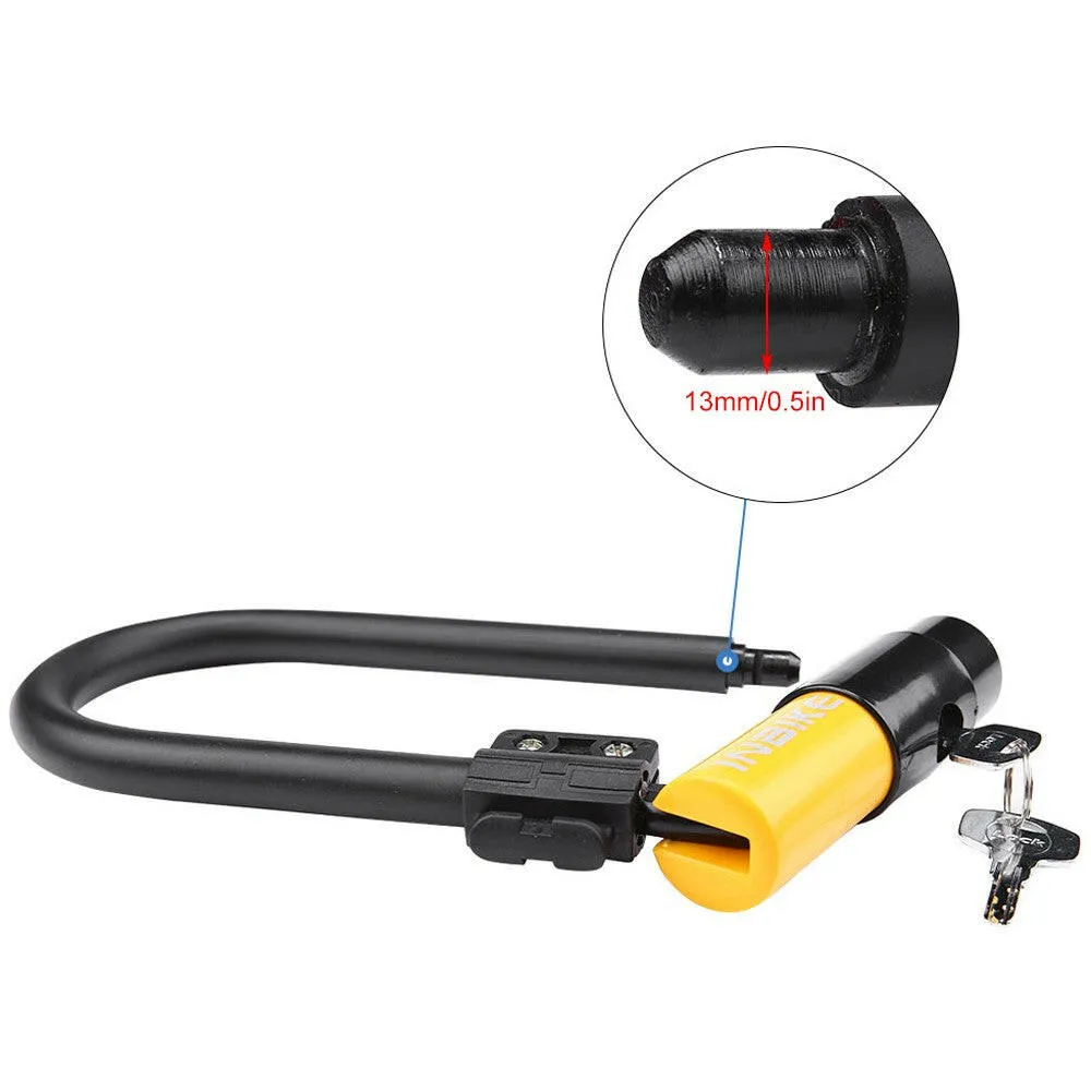 Bike Lock Heavy Duty Bicycle U Lock Secure Lock with Mounting Bracket