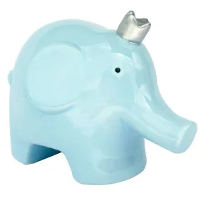 Birchwood Trading - Elephant Ceramic Bank: Blue