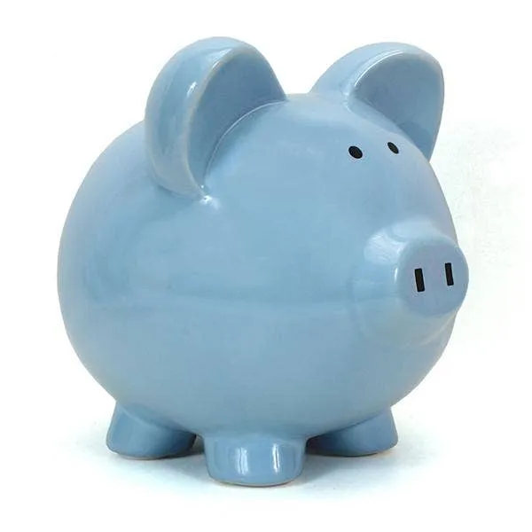 Blue Piggy Bank