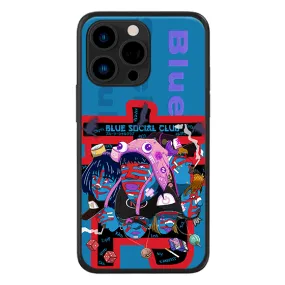 Blue Social Club LED Case for iPhone