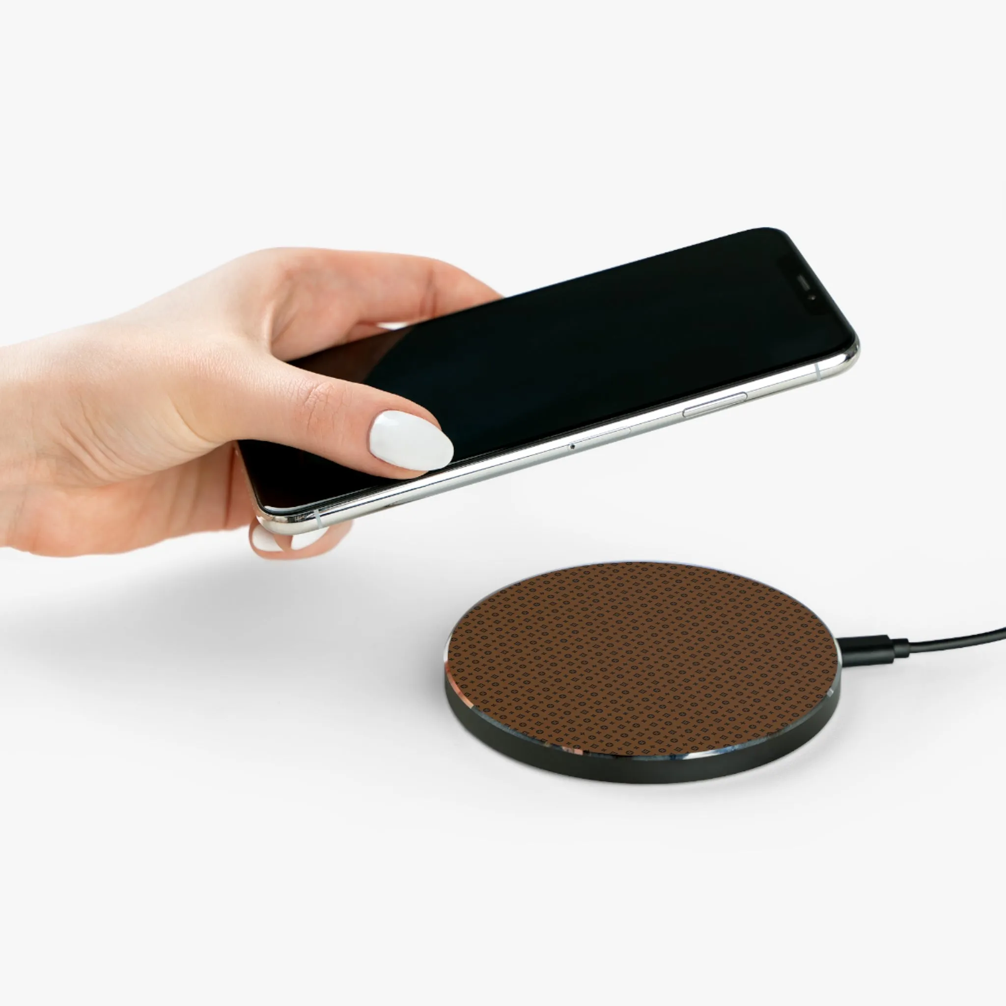 Brown Design Wireless Phone Charger