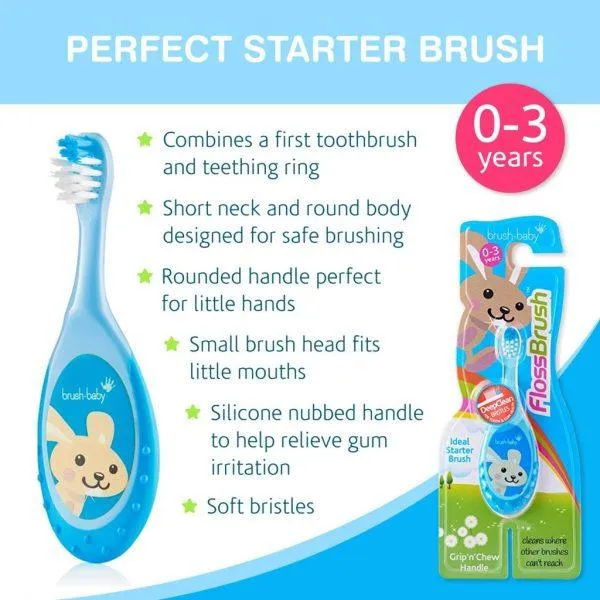 Brush-Baby Bobbie Flossbrush 0-36mo